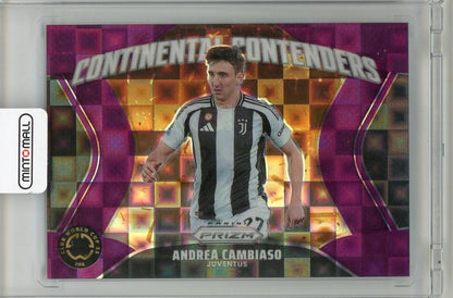 2025 PANINI PRIZM CLUB WORLD CUP trading card featuring Andea Cambiaso from Juventus numbered 1932/49