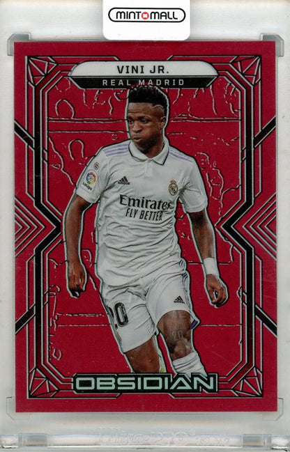 2022-23 Panini Obsidian Vini Jr. Asia Red Flood trading card numbered 02 of 10