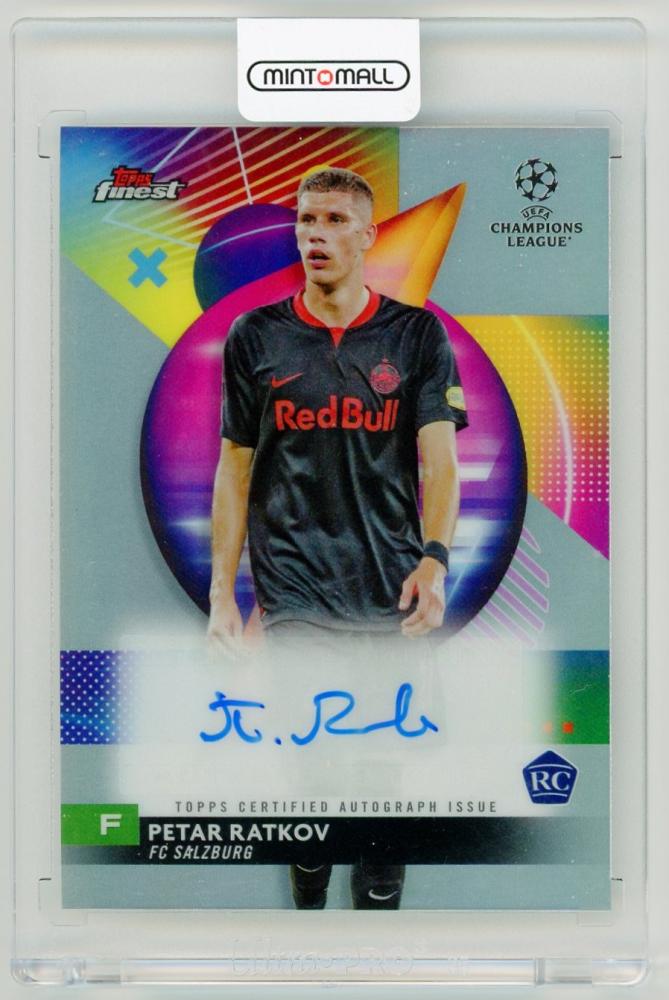 2023-24 Topps Finest UEFA Club Competitions Petar Ratkov Autograph card from FC Salzburg