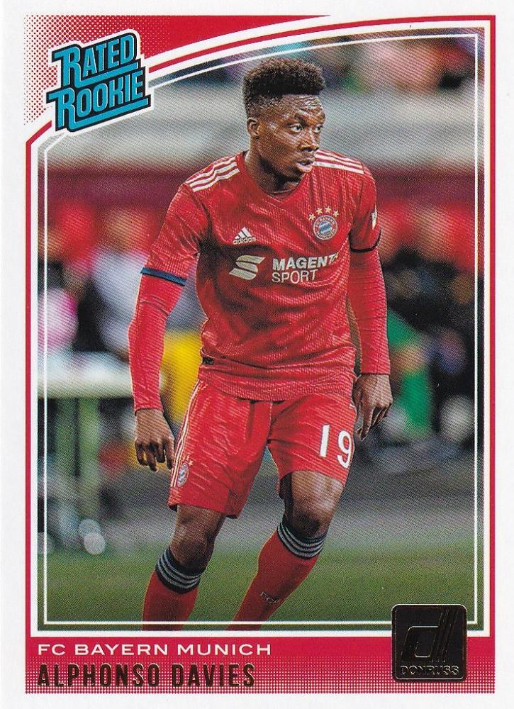 2018-19 Panini Donruss Alphonso Davies FC Bayern Munich Base trading card