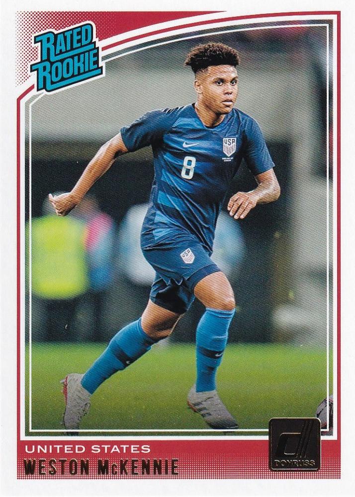 2018-19 Panini Donruss United States Weston McKennie Base trading card