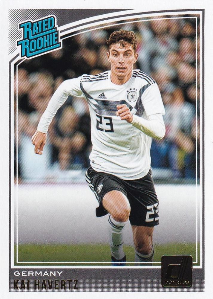 2018-19 Panini Donruss Germany Kai Havertz Base trading card featuring Kai Havertz
