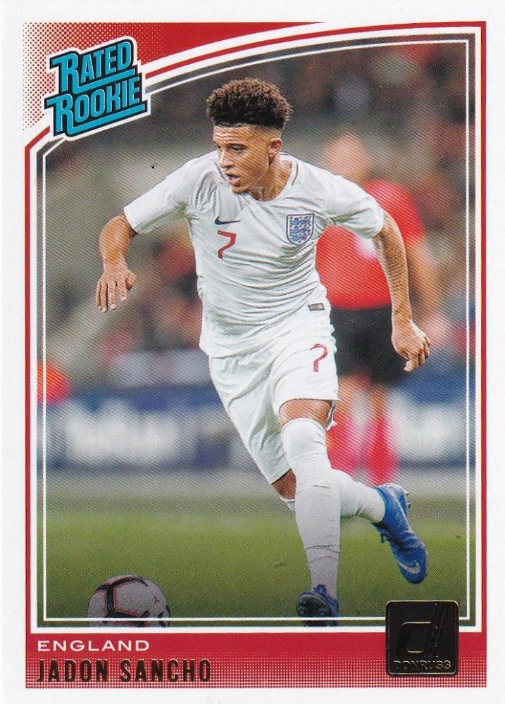 2018-19 Panini Donruss England Jadon Sancho Base collectible trading card