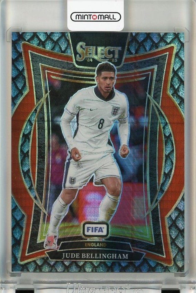 2024-25 Panini Select FIFA Jude Bellingham Jade Dragon Scale trading card serial number 6702 out of 28