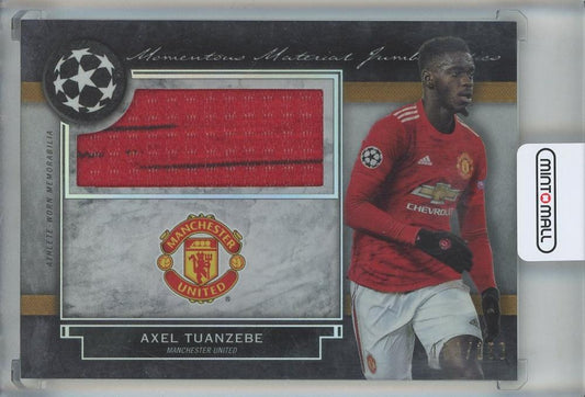 2020-21 Museum Collection UCL Axel Tuanzebe Momentous Material Jumbo Relics card from Manchester United