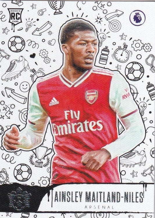 2019-20 Panini Chronicles Arsenal Ainsley Maitland-Niles Pitch Kings Rookies III trading card