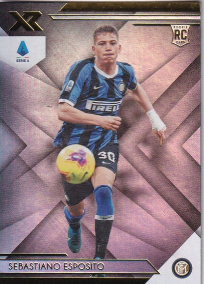 2019-20 Panini Chronicles football trading card featuring Sebastiano Esposito of FC Internazionale Milano XR Rookies