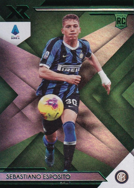 2019-20 Panini Chronicles Sebastiano Esposito FC Internazionale Milano XR Rookies Green Parallel trading card