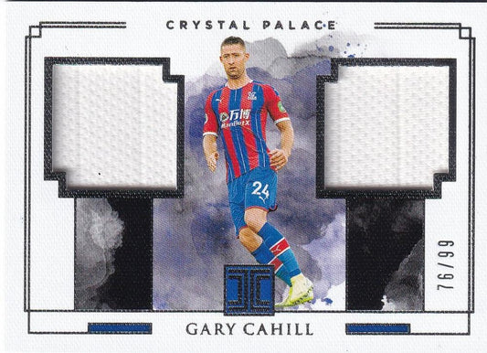 2019-20 Panini Impeccable Premier League trading card featuring Gary Cahill of Crystal Palace, serial numbered 76/99
