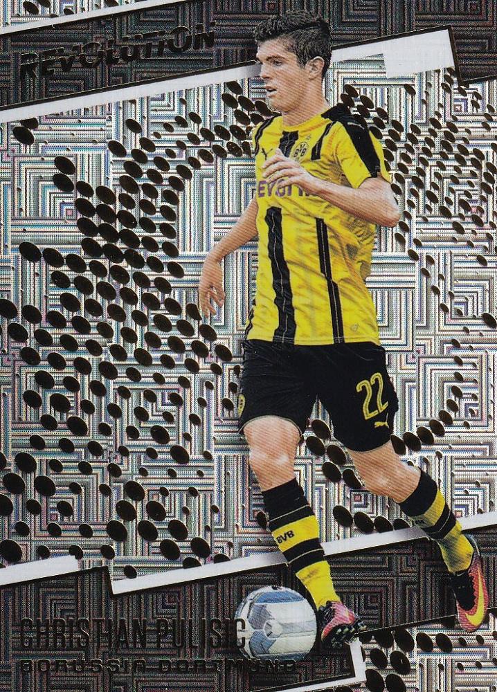 2017 Panini Revolution Borussia Dortmund Christian Pulisic Base Infinite parallel version card