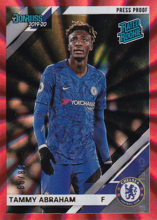 2019-20 Panini Chronicles Tammy Abraham Chelsea FC Red Parallel card serial 38 of 99