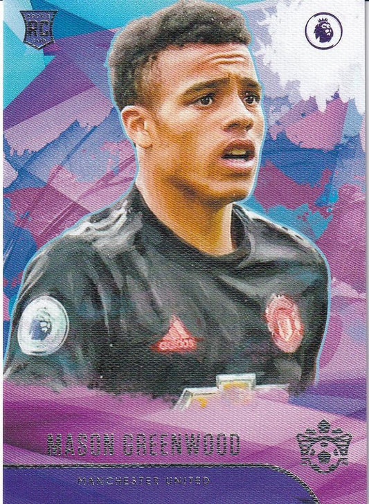 2019-20 Panini Chronicles Mason Greenwood Manchester United Pitch Kings Rookies I trading card