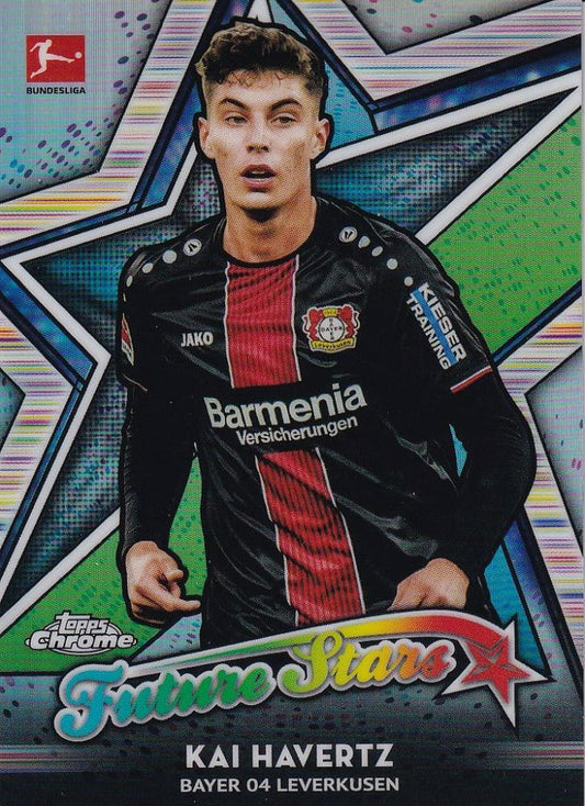 2018-19 Topps Chrome Bundesliga Bayer 04 Leverkusen Kai Havertz Future Stars trading card