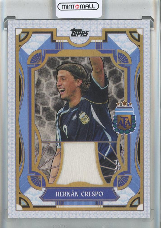 2024-25 Topps Argentina Team Set card of Hernan Crespo numbered TR-HC9 in mint condition