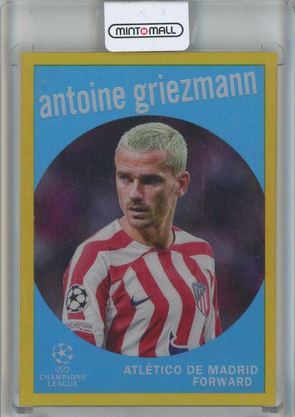 2023 Topps Chrome Antoine Griezmann Gold Refractor #59-422/50 trading card from Atletico Madrid