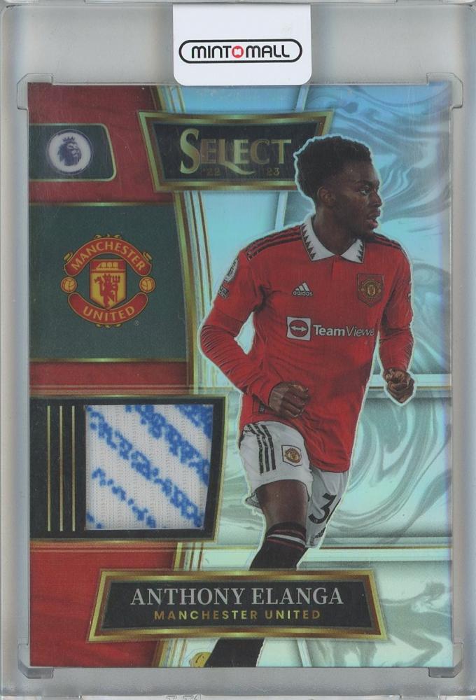 2022-23 Panini Select Premier League trading card of Anthony Elanga featuring FC Chelsea with serial number #SW-AEL