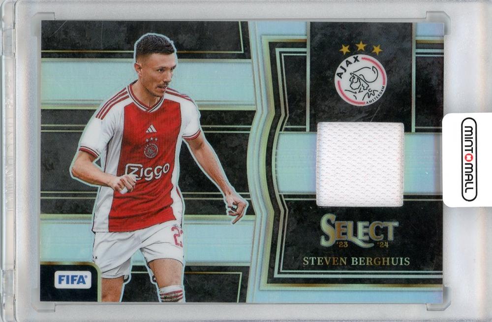 2023-2024 PANINI SELECT FIFA Steven Berghuis jersey for Ajax Amsterdam shown front view