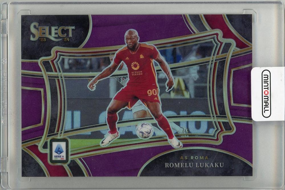 2023-2024 PANINI SELECT SERIE A trading card Romelu Lukaku #20732/49 AS ROMA with minor wear