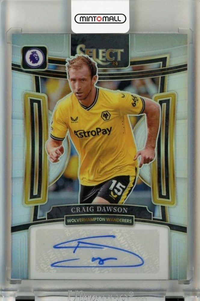 2023-24 Panini Select English Premier League Craig Dawson Signatures Auto card serial number 5