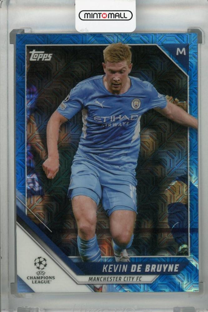 2021-22 Topps UEFA Champions League Japan Edition Manchester City Kevin De Bruyne Base Blue parallel card number 23 of 75