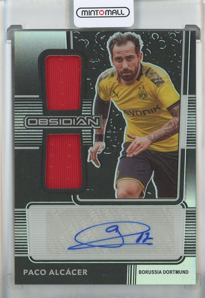2020-21 Panini Obsidian Paco Alcacer auto trading card #DJ-PA101/149 Borussia Dortmund