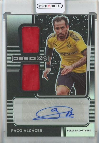 2020-21 Panini Obsidian Paco Alcacer auto trading card #DJ-PA101/149 Borussia Dortmund