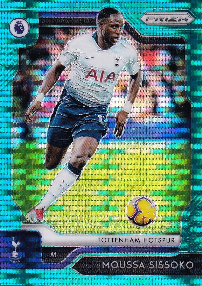 2019-20 Panini Prizm Premier League Tottenham Hotspur Moussa Sissoko teal parallel card 23 of 35