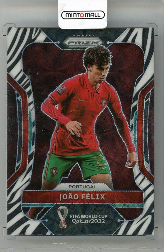 2022 PANINI PRIZM World Cup Prizms Choice Zebra #179 Joao Felix Portugal trading card