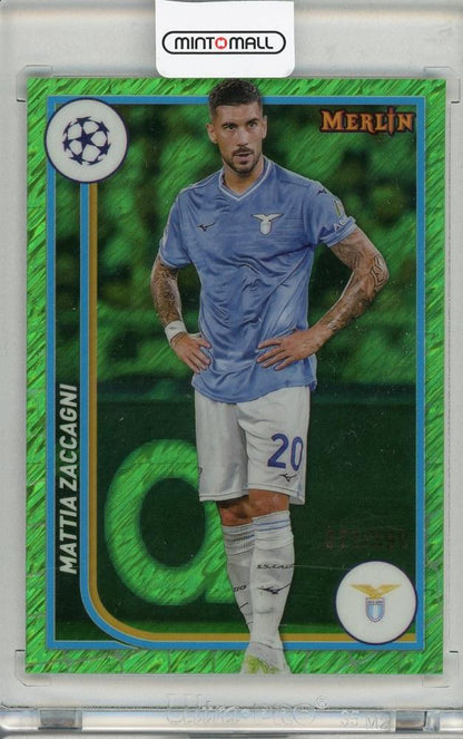 2023-24 Topps MERLIN Mattia Zaccagni trading card numbered 372 out of 399 from SS LAZIO in excellent condition