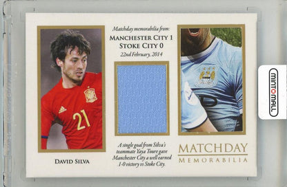2016 FUTERA World Football David Silva Dual Memorabilia item with serial number MDY2213/32