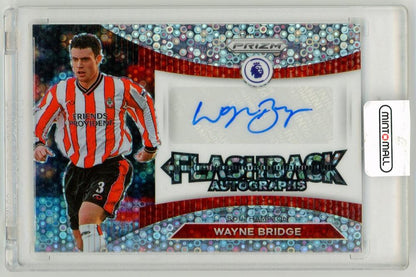 2022-23 PANINI Prizm Premier League Flashback Autographs card featuring Wayne Bridge of Southampton