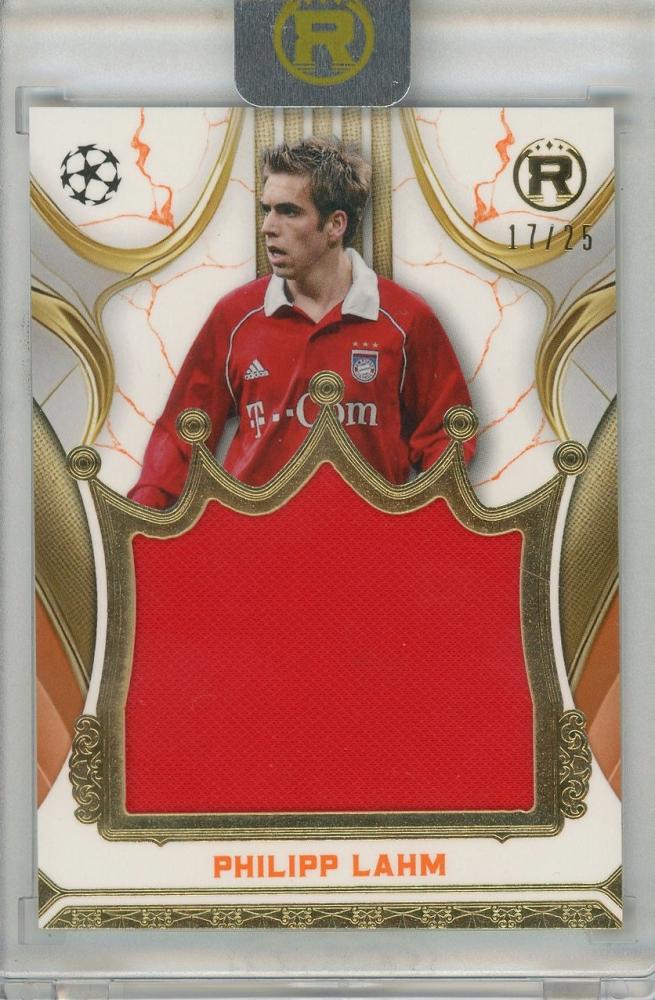 2024-25 TOPPS Reverence UEFA Club Competitions Philipp Lahm Jumbo Relic trading card RJRPL17/25 from FC Bayern Munchen