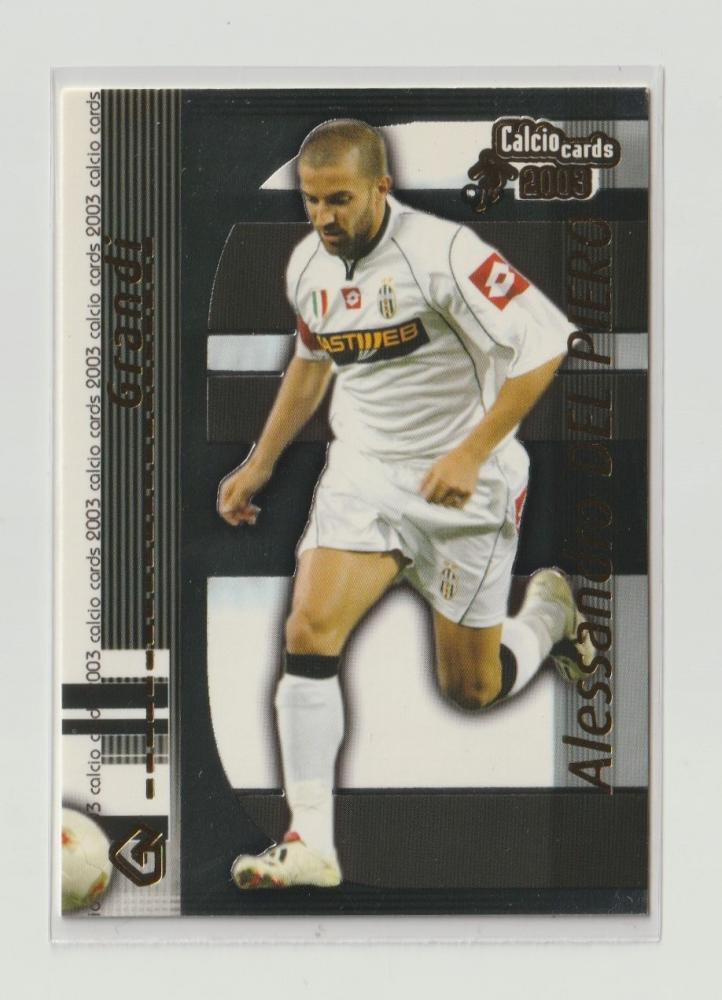 2003 Panini Calcio I Grandi trading card #G4 featuring Alessandro Del Piero