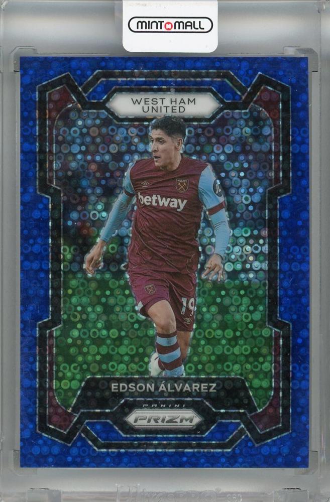 2023-24 Panini Prizm Premier League Edson Alvarez Breakaway Prizms Blue card #226 West Ham United