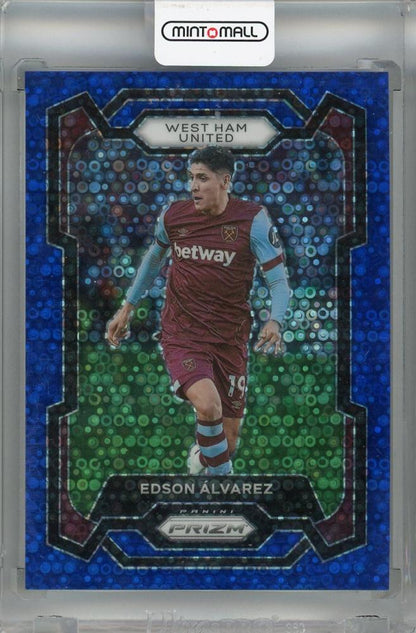 2023-24 Panini Prizm Premier League Edson Alvarez Breakaway Prizms Blue card #226 West Ham United