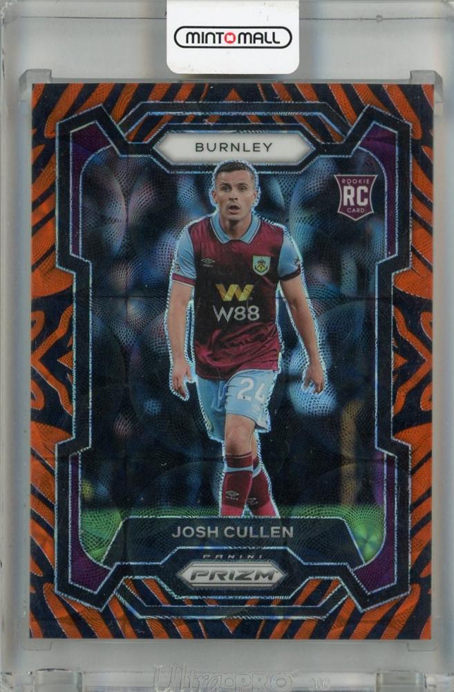 2023-24 Panini Prizm Premier League Josh Cullen Tiger Stripe Choice Prizms trading card #268 RC Burnley