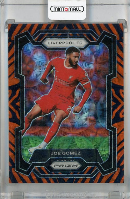 2023-24 Panini Prizm Premier League Joe Gomez Tiger Stripe Choice Prizms #88 trading card Liverpool FC