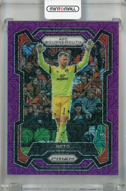 2023-24 Panini Prizm Premier League Neto Purple Mojo Prizms trading card #228 serial 25 of 25