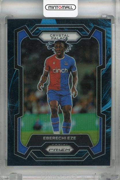2023-24 Panini Prizm Premier League Eberechi Eze Genesis Prizms #168 card with minor stain on back Crystal Palace