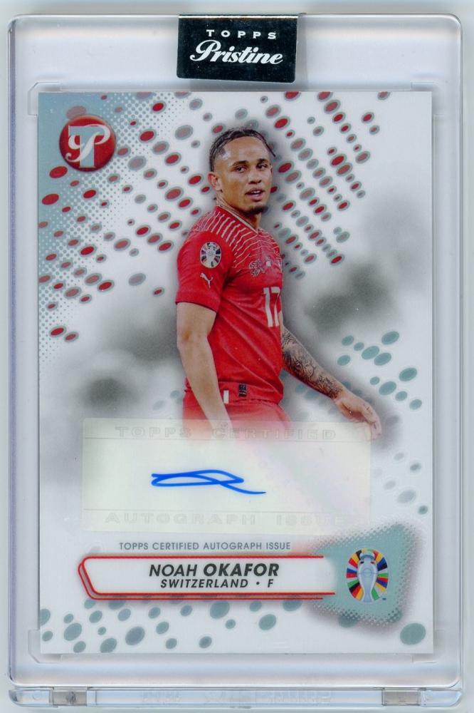 2023 Topps Pristine Road to Euro 2024 Noah Okafor Autograph card PA-NO from Switzerland