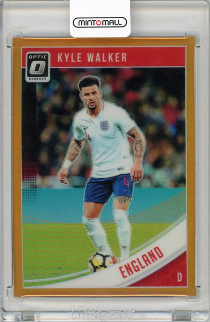 2018-19 Donruss Soccer Kyle Walker Optic Base Orange numbered 20 out of 99 collectible card