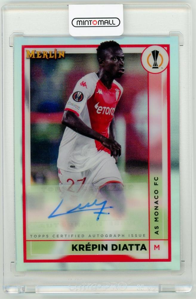 2022-23 TOPPS Merlin Chrome UEFA Club Competitions Krepin Diatta Autograph card from AS Monaco FC