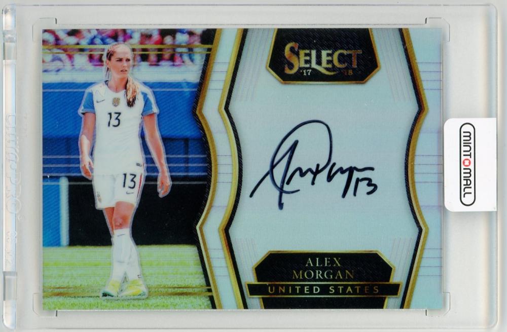 2017-18 Panini Select Alex Morgan Select Signatures trading card from the United States