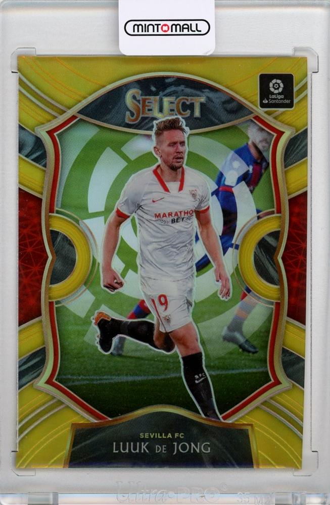 2020-21 Panini Chronicles Luuk de Jong Select La Liga Gold trading card serial 09 out of 10