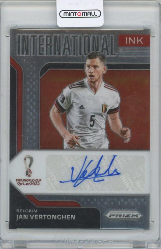 2022 PANINI Prizm World Cup International Ink trading card of Jan Vertonghen from Belgium