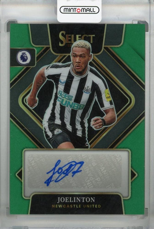 2022-23 Panini Select Premier League Joelinton Newcastle United Signatures Green Reflector Card Serial 1 of 5