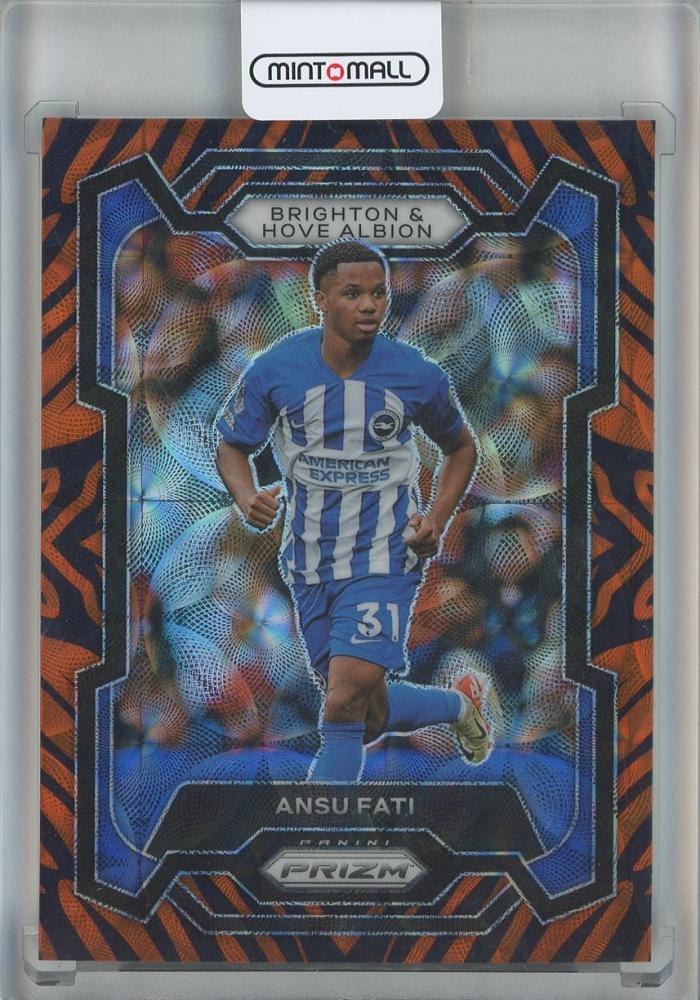 2023-24 Panini Prizm Premier League Ansu Fati Tiger Stripe Choice Prizms #100 trading card