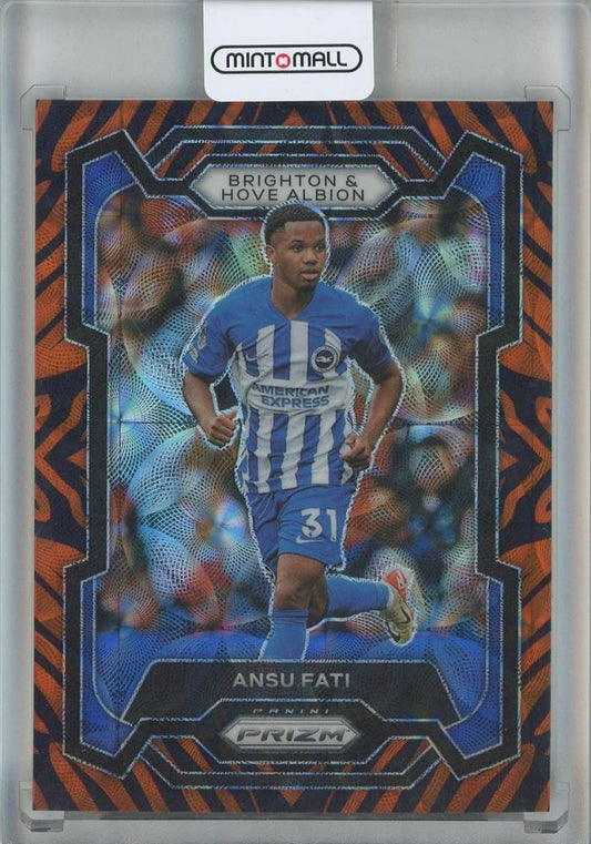 2023-24 Panini Prizm Premier League Ansu Fati Tiger Stripe Choice Prizms #100 trading card