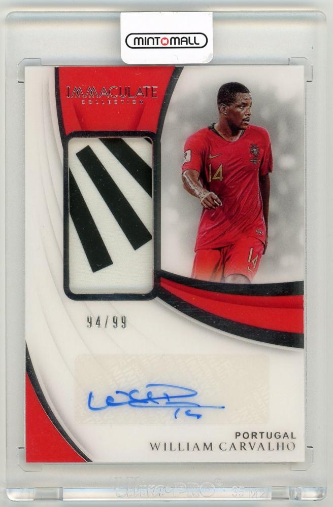 2018-19 Panini Immaculate Collection William Carvalho Patch Autograph card serial 94 of 99 from Portugal