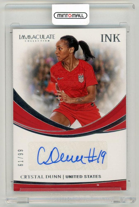2018-19 Panini Immaculate Collection Crystal Dunn Ink61/99 United States trading card